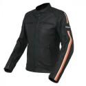 Chaqueta de moto de cuero laminado Invictus Paris