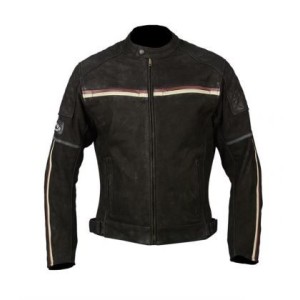Chaqueta de moto de cuero tipo nubuk Invictus Dedalo