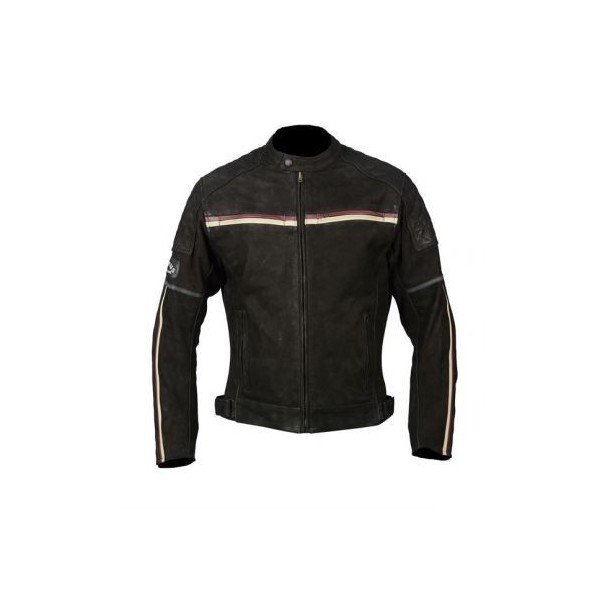 Chaqueta de moto de cuero tipo nubuk Invictus Dedalo