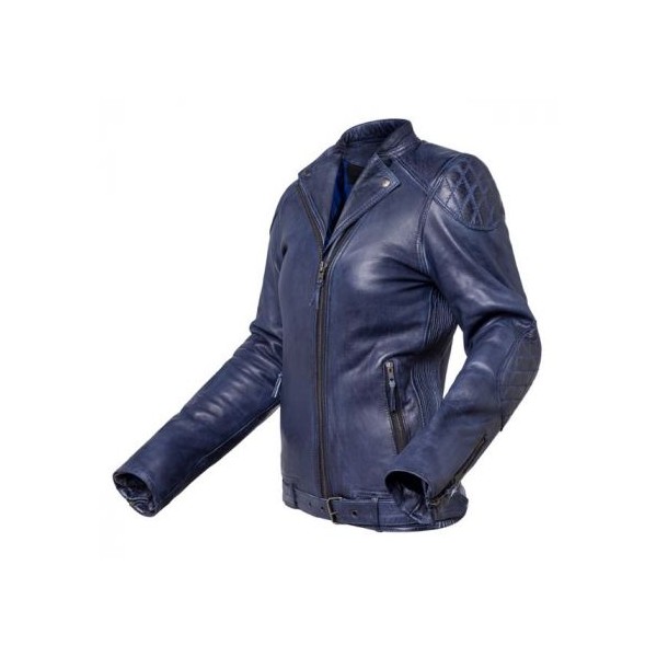 Chaqueta de moto de cuerdo de chica Electra Azul