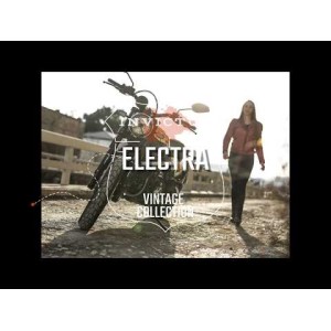 Chaqueta de moto de cuerdo de chica Electra Verde