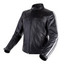 CHAQUETA DE CUERO DE CHICO FENIX NEGRA-