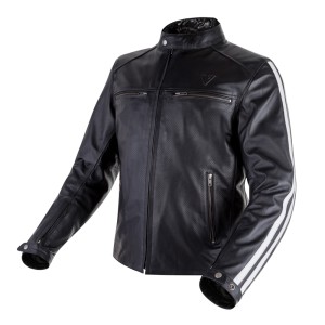 CHAQUETA DE CUERO DE CHICO FENIX NEGRA-