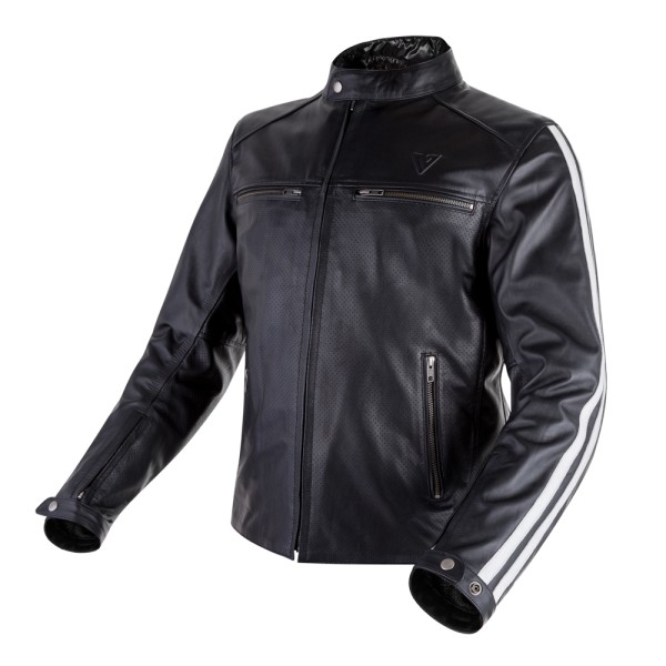 CHAQUETA DE CUERO DE CHICO FENIX NEGRA-