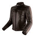 CHAQUETA DE CUERO DE CHICO FENIX MARRON-