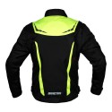 Chaqueta corta de moto hombre Invictus Atlas Black Fluo