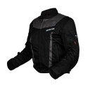 Chaqueta corta de moto hombre Invictus Atlas  Black Grey