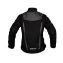 Chaqueta corta de moto mujer Invictus Diana  Black Grey