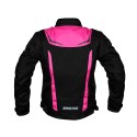Chaqueta corta de moto mujer Invictus Diana  Black Violeta