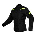 Chaqueta de moto tres cuartos de mujer Lagertha Fluo
