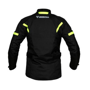 Chaqueta de moto tres cuartos de mujer Lagertha Fluo