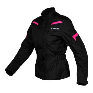 Chaqueta de moto tres cuartos de mujer Lagertha Violeta