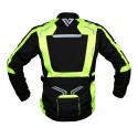 Chaqueta de moto tres cuartos de hombre Ragnar fluo