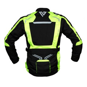 Chaqueta de moto tres cuartos de hombre Ragnar fluo