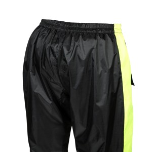 Traje agua dos piezas negro amarillo con reflectante