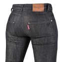 Pantalon de moto con protecciones Invictus Wayne Mujer Negro