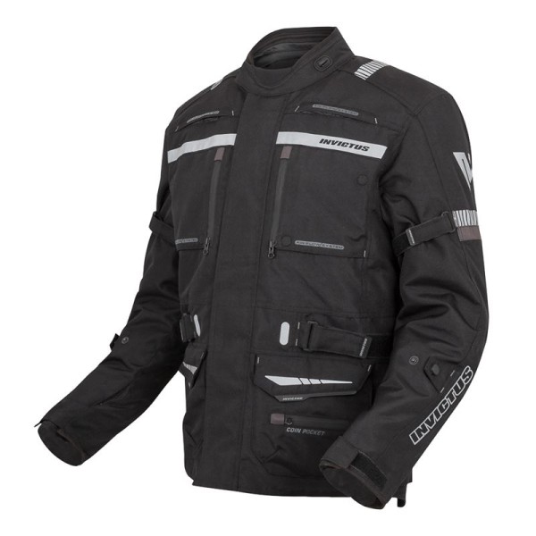 CHAQUETA DE MOTO TRICAPA INVICTUS HERACLES  COLOR GRIS