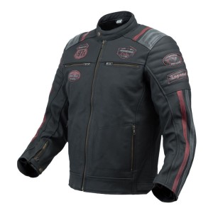 CHAQUETA MOTO CUERO INVICTUS EREBUS-