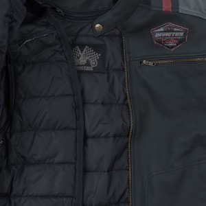 CHAQUETA MOTO CUERO INVICTUS EREBUS-