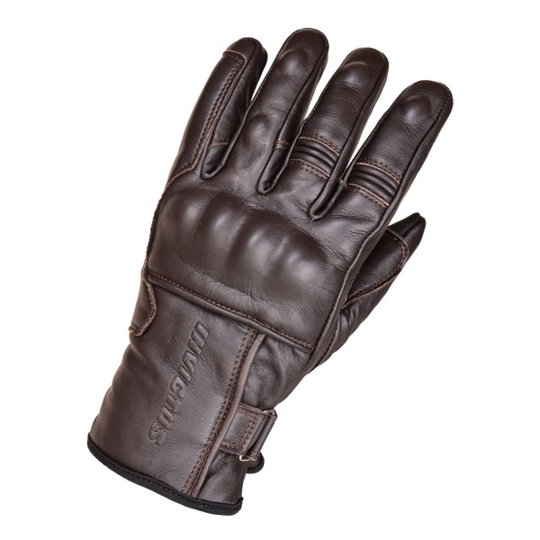 Guante de moto de cuero Invictus El Bravo Marron