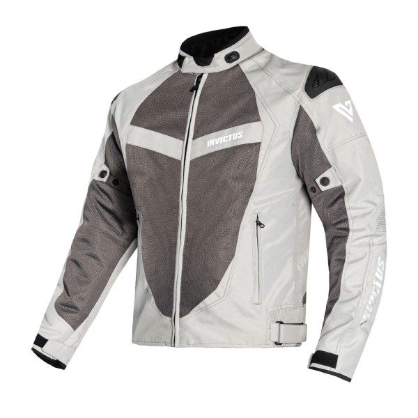 CHAQUETA DE MOTO DE VERANO INVICTUS ICARO WHITE