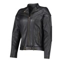 Chaqueta de moto de cuerdo de chica Electra negra