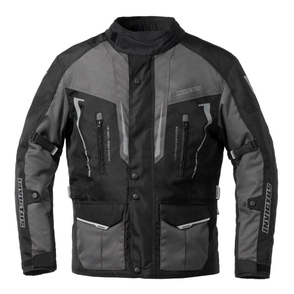 CHAQUETA DE MOTO INVICTUS AQUILES 2.0 NEGRA