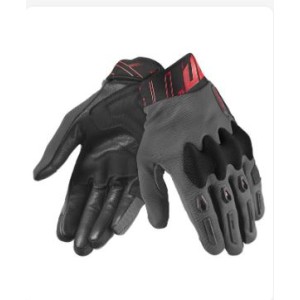 GUANTE SD-N66 FULLGAS HOMBRE GRIS OSCURO/ROJO