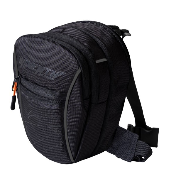 SD-TL2 MOCHILA DE PIERNA PARA MOTO NEGRA/BLANCA