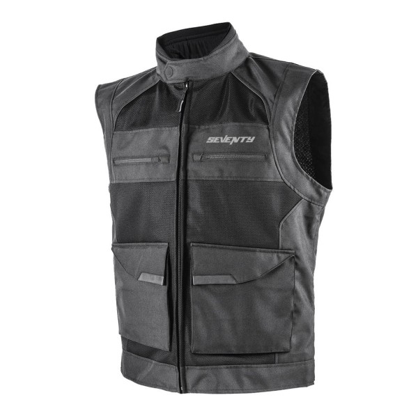 CHALECO SCIROCCO SD-S3 TOURING MULTIBOLSILLOS NEGRO