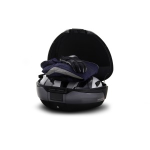 TOP CASE SH48 GRIS OSCURO + TAPA CARBONO + RESPALDO