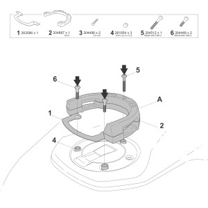 FIJACIÓN BOLSA DEPÓSITO CLICK SYSTEM YAMAHA MT09