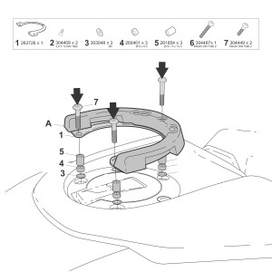 FIJACIÓN BOLSA DEPÓSITO CLICK SYSTEM YAMAHA TRACER 9 / GT