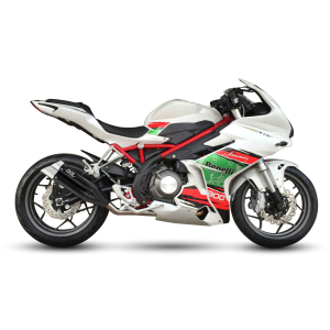 Ixil - XB5309XB - para BENELLI BJ 300 GS-C - BN 302 R - SLIP ON - DUAL HYPERLOW BLACK XL