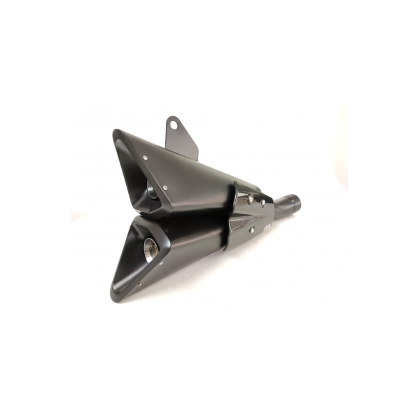 Ixil - FD5847S2B - para DUCATI M 821 MONSTER 17-20 (MH) - SLIP ON - DOUBLE SLASHED CONE XTREM BLACK