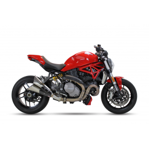 Ixil - FD5847S2B - para DUCATI M 821 MONSTER 17-20 (MH) - SLIP ON - DOUBLE SLASHED CONE XTREM BLACK