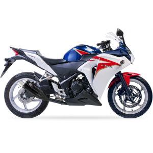 Ixil - XH6319XB - para HONDA CBR 250 R 11-14 - SLIP ON - DUAL HYPERLOW BLACK XL