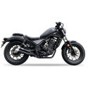 Ixil - XH6335XB - para HONDA REBEL CMX 300 17-24 - SLIP ON - DUAL HYPERLOW BLACK XL