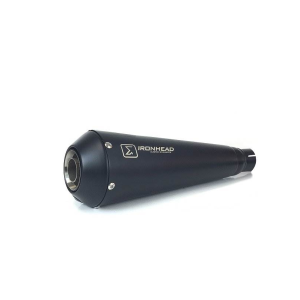 Ixil - OH600SSB - para HONDA GB 350 S 2025 (NC59) - SLIP ON - IRONHEAD CONICAL BLACK INOX