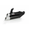 Ixil - XH6334XB - para HONDA CB 500 X 17-18 (PC59) - SLIP ON - DUAL HYPERLOW BLACK XL