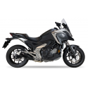 Ixil - XH6362XB - para HONDA NC 750 X 21-25 (RH09 RH23) - SLIP ON - DUAL HYPERLOW BLACK XL