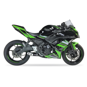 Ixil - XK7353XB - para KAWASAKI Z 650 - NINJA 650 17-19 (ER650H,ER650HA2,EX650K,EX650KA2) - FULL SYSTEM - DUAL HYPERLOW BLACK XL