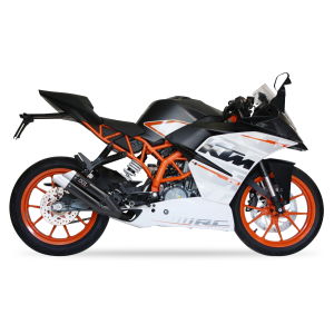 Ixil - XM3353XB - para KTM RC 390 15-16 (KTM IS RC) - SLIP ON - DUAL HYPERLOW BLACK XL