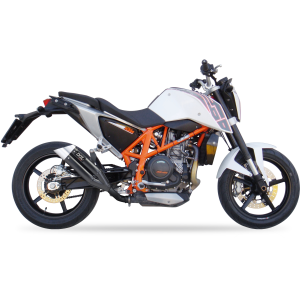 Ixil - XM3370XB - para KTM DUKE 690 (KMT690) 12-16 (KTM 690 DUKE) - SLIP ON - DUAL HYPERLOW BLACK XL
