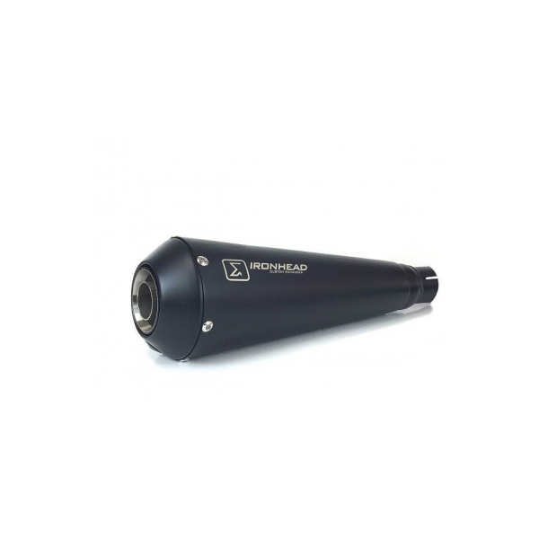 Ixil - OM339SSB - para MOTO GUZZI V7 850 SPECIAL / STONE - SLIP ON (LEFT MUFFLER) - IRONHEAD CONICAL BLACK INOX
