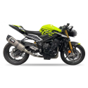 Ixil - OT4147VTR - para TRIUMPH STREET TRIPLE 765 RS / Moto2™ 21-23 - FULL SYSTEM - HEXOVAL TITANIUM RACE