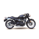 Ixil - OT476SSS - para TRIUMPH BONNEVILLE - T100  865 - SLIP ON (RIGHT MUFFLER) - IRONHEAD CONICAL MATT INOX