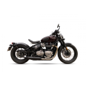Ixil - OT4068SSB - para TRIUMPH BOBBER 17-20 (DV01 DV01A) - SLIP ON (RIGHT MUFFLER) - IRONHEAD ROUND BLACK