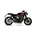 Ixil - OT464SS - para TRIUMPH SPEED TWIN 1200 19-20 (DD01) - SLIP ON (RIGHT MUFFLER) - IRONHEAD CONICAL MATT INOX