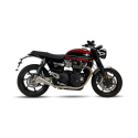 Ixil - OT464SS - para TRIUMPH SPEED TWIN 1200 21-23 (DD04) - SLIP ON (RIGHT MUFFLER) - IRONHEAD CONICAL MATT INOX